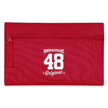 48 Geburtstag - Federtasche - Rot - Vorne