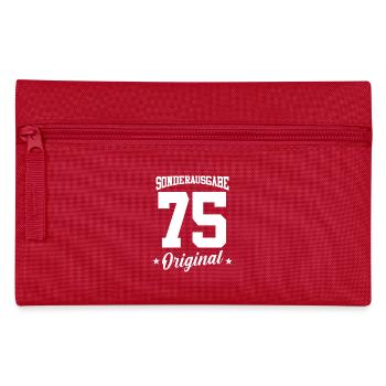 75 Birthday - Pencil Case - red - Front