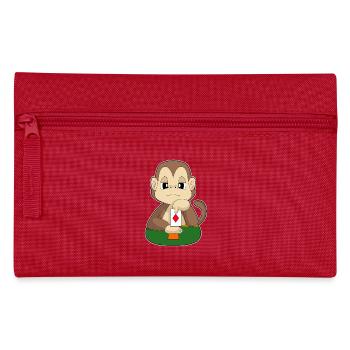Monkey Poker Jeu de cartes de poker - Trousse - rouge - Devant