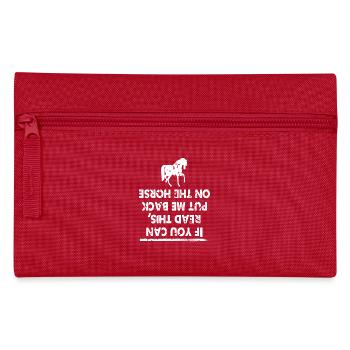 Si vous pouvez lire ceci, remettez-moi à cheval - Trousse - rouge - Devant
