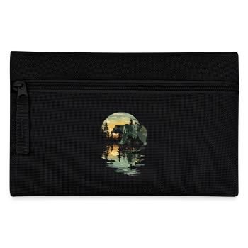 Rétro extérieur nature sauvage ours arbres - Trousse - noir - Devant