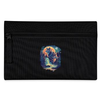 Rétro extérieur nature sauvage ours arbres - Trousse - noir - Devant