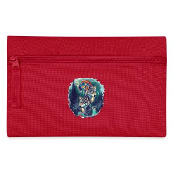 Rétro extérieur nature sauvage ours arbres - Trousse - rouge - Devant