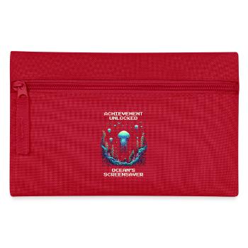 Achievement: Ocean Screensaver - Pencil Case - red - Front