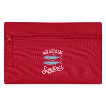Sardines Pop Art Texte - Trousse - rouge - Devant