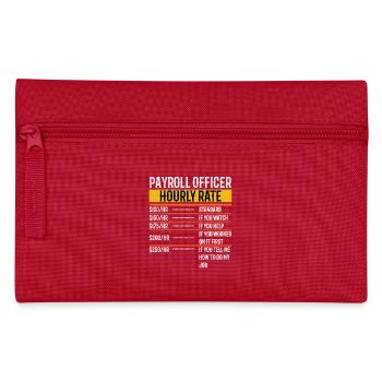 Funny Payroll Officer Taux horaire Paie - Trousse - rouge - Devant