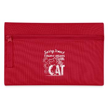 Sorry I can t I have plans with my Cat  - Pencil Case - red - Front