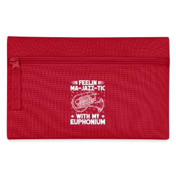 Baritone Player Feelin Ma-Jazz-Tic With Euphonium - Pencil Case - red - Front