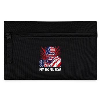 MAN MY HOME ÉTATS-UNIS - Trousse - noir - Devant