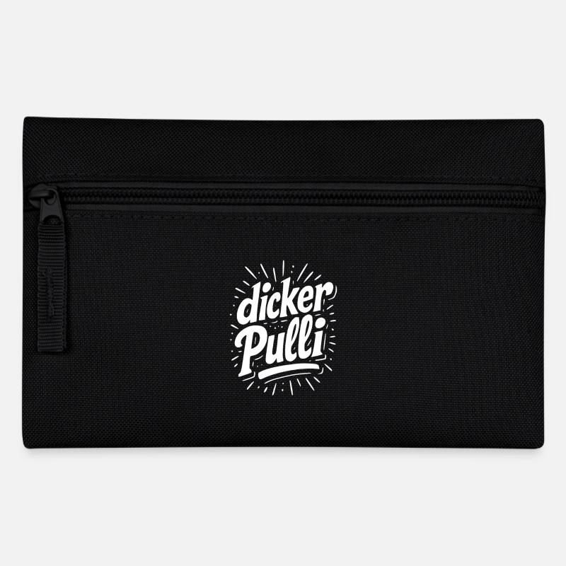 Thick Sweater Neon Typo - Pencil Case - black