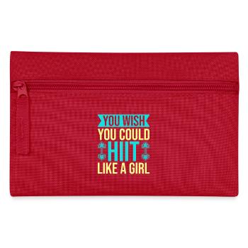 Fitness Fanatics Hiit Like A Girl Calisthenics Gym - Federtasche - Rot - Vorne