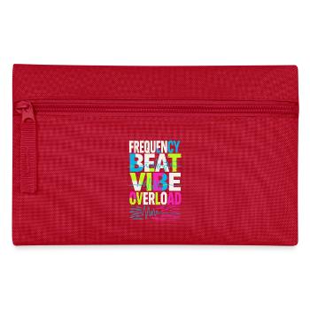 Frequency Beat Vibe Overload Design - Federtasche - Rot - Vorne