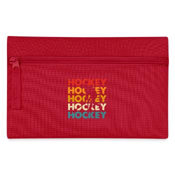 Hockey Eishockey Eishockeyspieler Geschenk - Pencil Case - red - Front