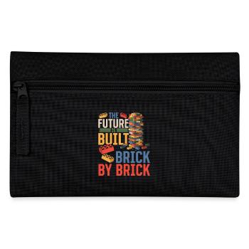 Building Blocks Kids Brick Builder - Pencil Case - black - Front