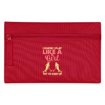 Hockey Eishockey Eishockeyspieler Geschenk - Pencil Case - red - Front