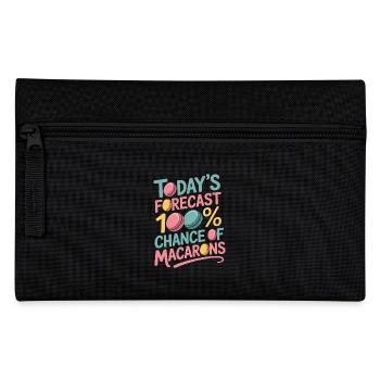 Macaron French Desserts - Pencil Case - black - Front