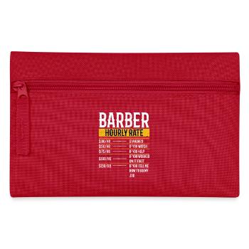 Tarif horaire Barbier - Funny Barber Hairdresser - Trousse - rouge - Devant