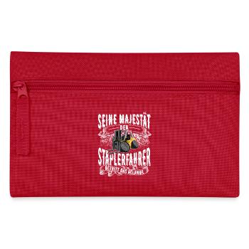 Staplerfahrer - Federtasche - Rot - Vorne