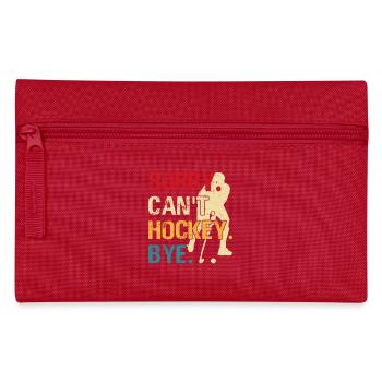 Hockey Eishockey Eishockeyspieler Geschenk - Pencil Case - red - Front