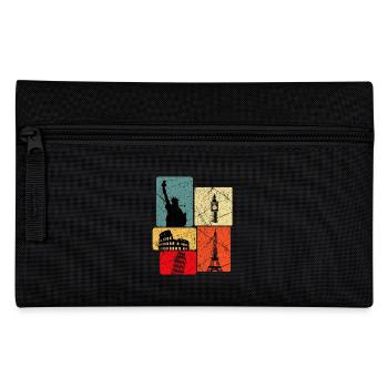 World trip - Pencil Case - black - Front