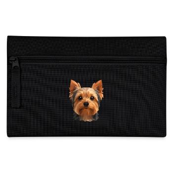 Mignon Yorkshire Terrier – Polygon Dog Design - Trousse - noir - Devant