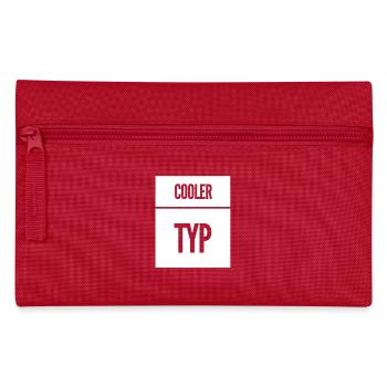 Cooler Typ Lustiger Spruch - Federtasche - Rot - Vorne