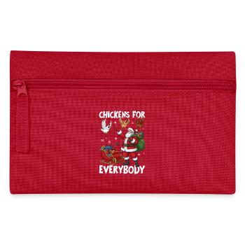 Des poulets pour tout le monde - Trousse - rouge - Devant