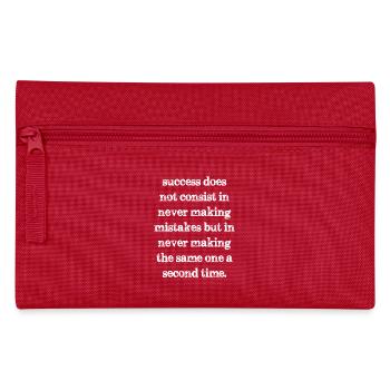 success does not consist in never making mistakes - Pencil Case - red - Front