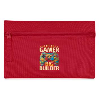 Building Blocks Gamer Gaming Brick Builder - Federtasche - Rot - Vorne