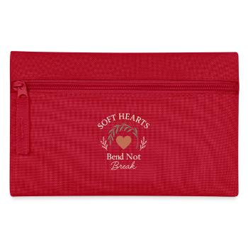 Hopepunk Kindness Rebellion Soft Activism Radical - Pencil Case - red - Front