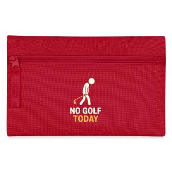 Lustig Kein Golf Heute Golf Liebhaber Humor - Federtasche - Rot - Vorne