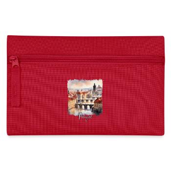 Aquarelle de Prague, Prague République tchèque - Trousse - rouge - Devant