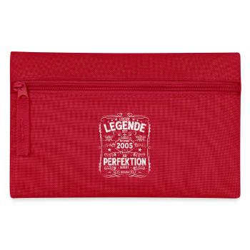 20. Geburtstag Legende November Jahrgang 2005 - Federtasche - Rot - Vorne