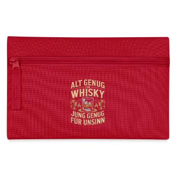 Whisky saying young enough for nonsense - Pencil Case - red - Front