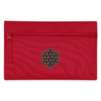 Géométrie hexagonale motif Goa Yoga Sport Méditation - Trousse - rouge - Devant