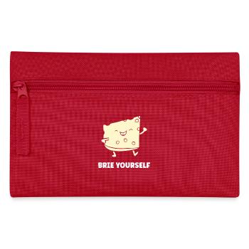 Humour fromage brie - Trousse - rouge - Devant