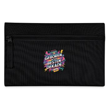 Born in the best decade - Pencil Case - black - Front