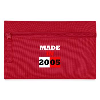 Made in 2005 Vintage Block - Pencil Case - red - Front