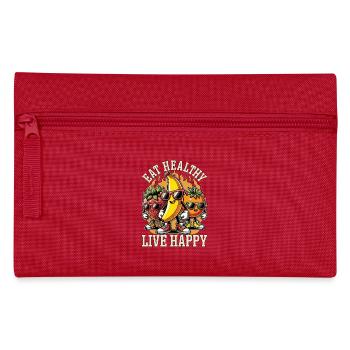 Nutritionist Eat Healthy Live Happy Health Coach - Pencil Case - red - Front