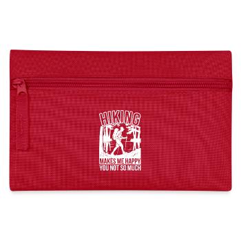 Funny Hiking Quote Hiker - Pencil Case - red - Front