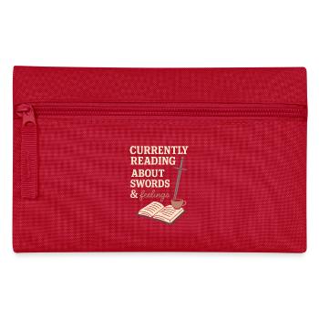 Booktok Fantasy Bookish Humor Geschenk Für - Federtasche - Rot - Vorne