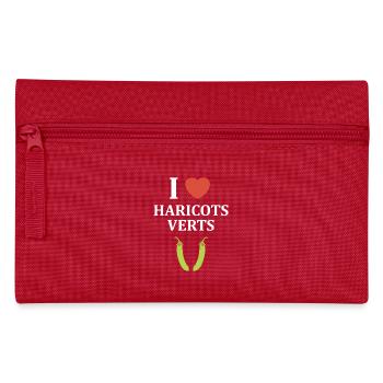 French bean - Pencil Case - red - Front