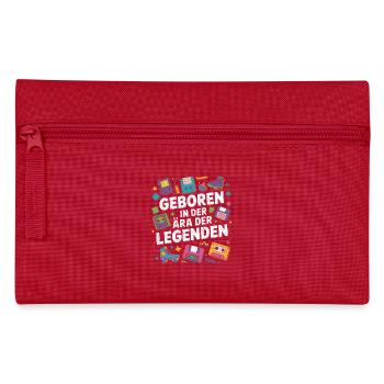 Retro Ära der Legenden - Federtasche - Rot - Vorne