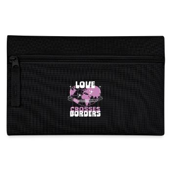L’humanité L’égalité L’amour traverse les frontières - Trousse - noir - Devant