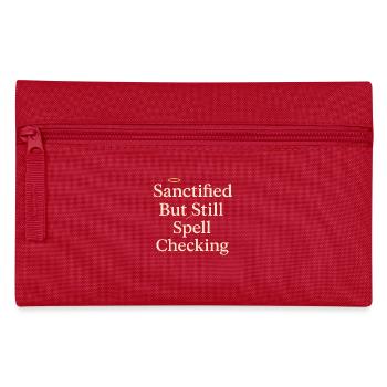Christian Teacher, Faith-Based - Pencil Case - red - Front