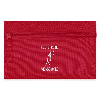No wine spritzer today Wine lovers Wine drinkers - Pencil Case - red - Front