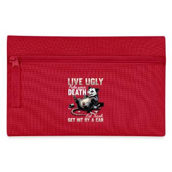 Funny Opossum - Pencil Case - red - Front