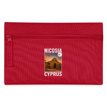 Nikosia Zypern - Federtasche - Rot - Vorne
