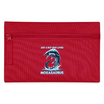 Anime: Einfach ein Junge, der Mosasaurus liebt - Federtasche - Rot - Vorne