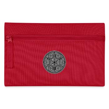 Geometry Mandala Yoga Meditation Trance Spirit - Pencil Case - red - Front